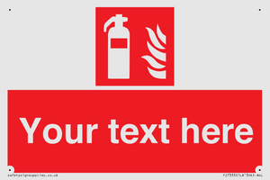 Custom Fire extinguisher Sign